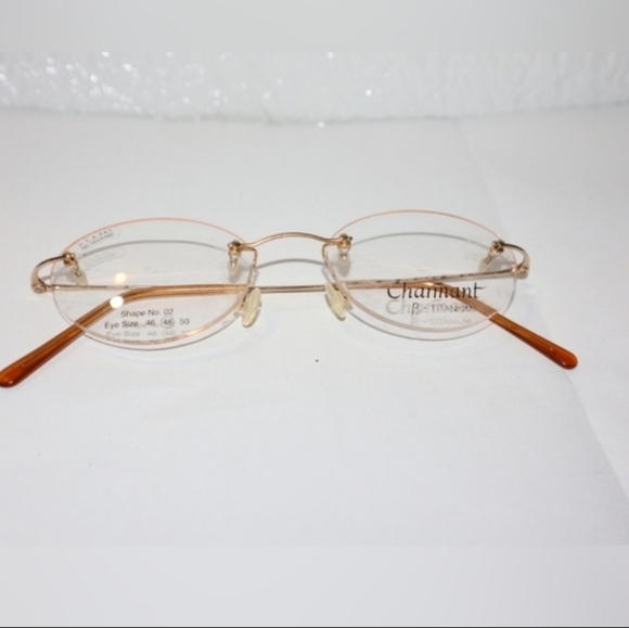 Charmant Vintage Rimless Frames Glasses titanium - Picture 2 of 15